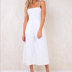 White road to nashville tie back jumpsuit